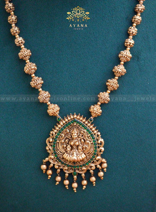 Premium Heavy Lakshmi pendant Haaram Set