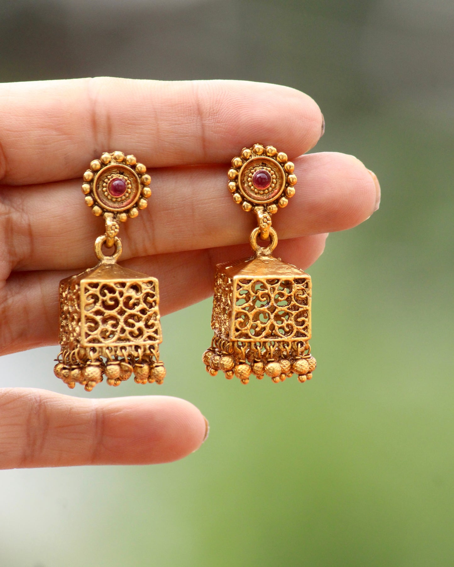 Square Pendant Long Haaram