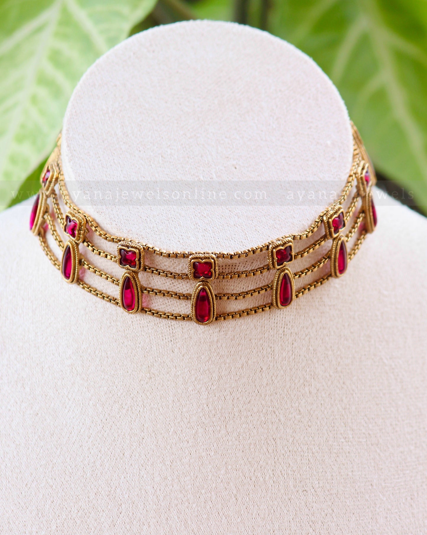 Four Layer Kemp Stone Choker
