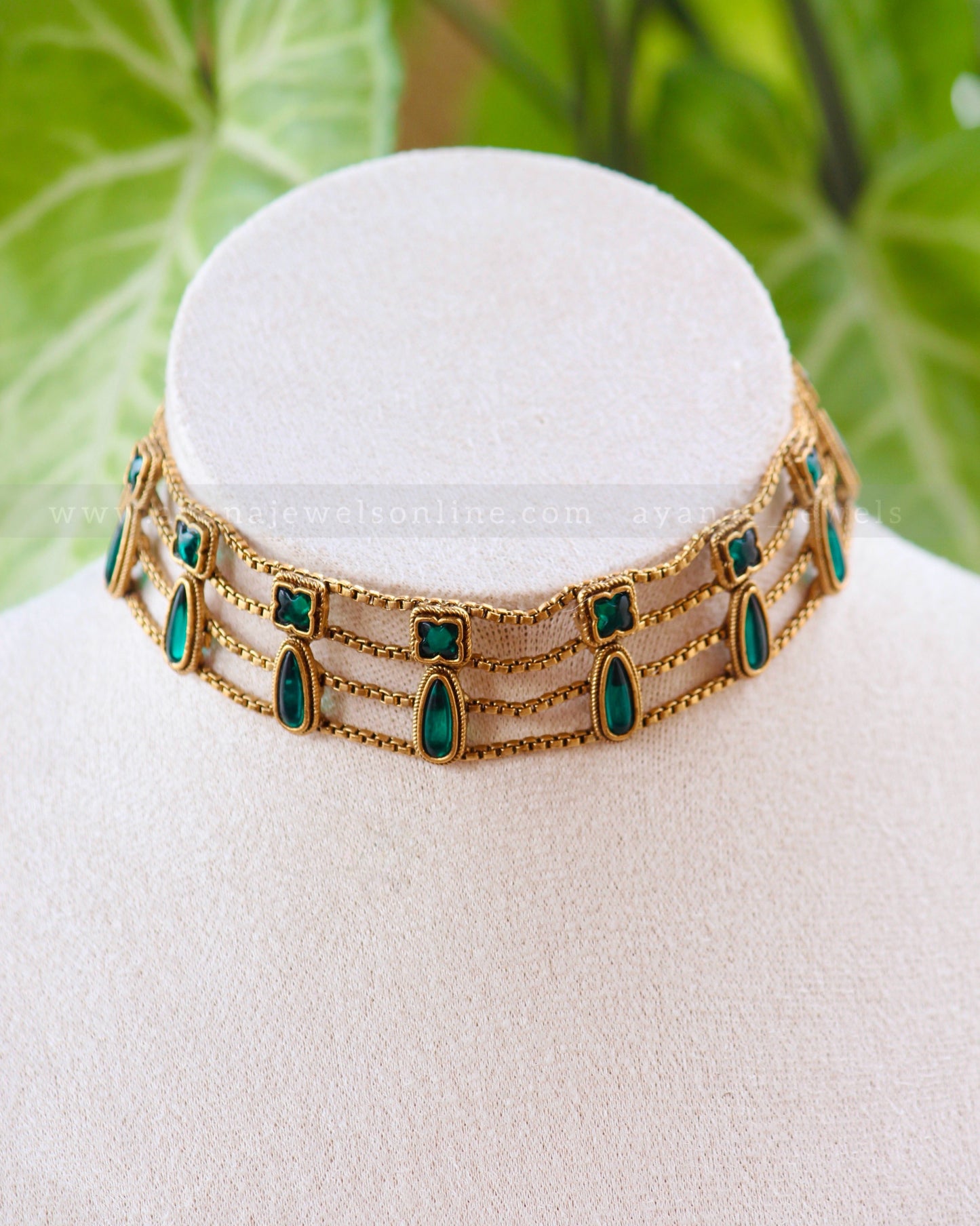Four Layer Kemp Stone Choker