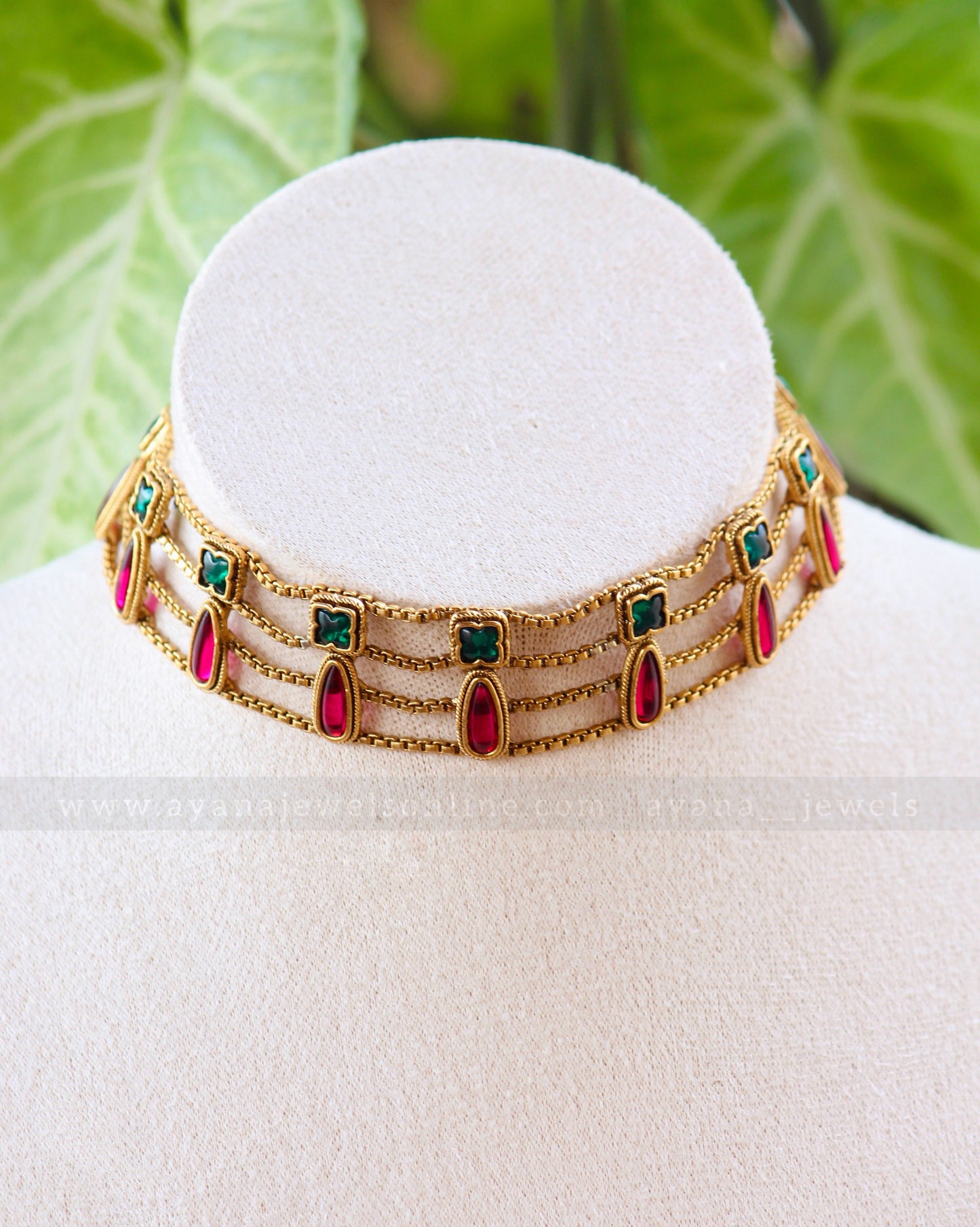 Four Layer Kemp Stone Choker