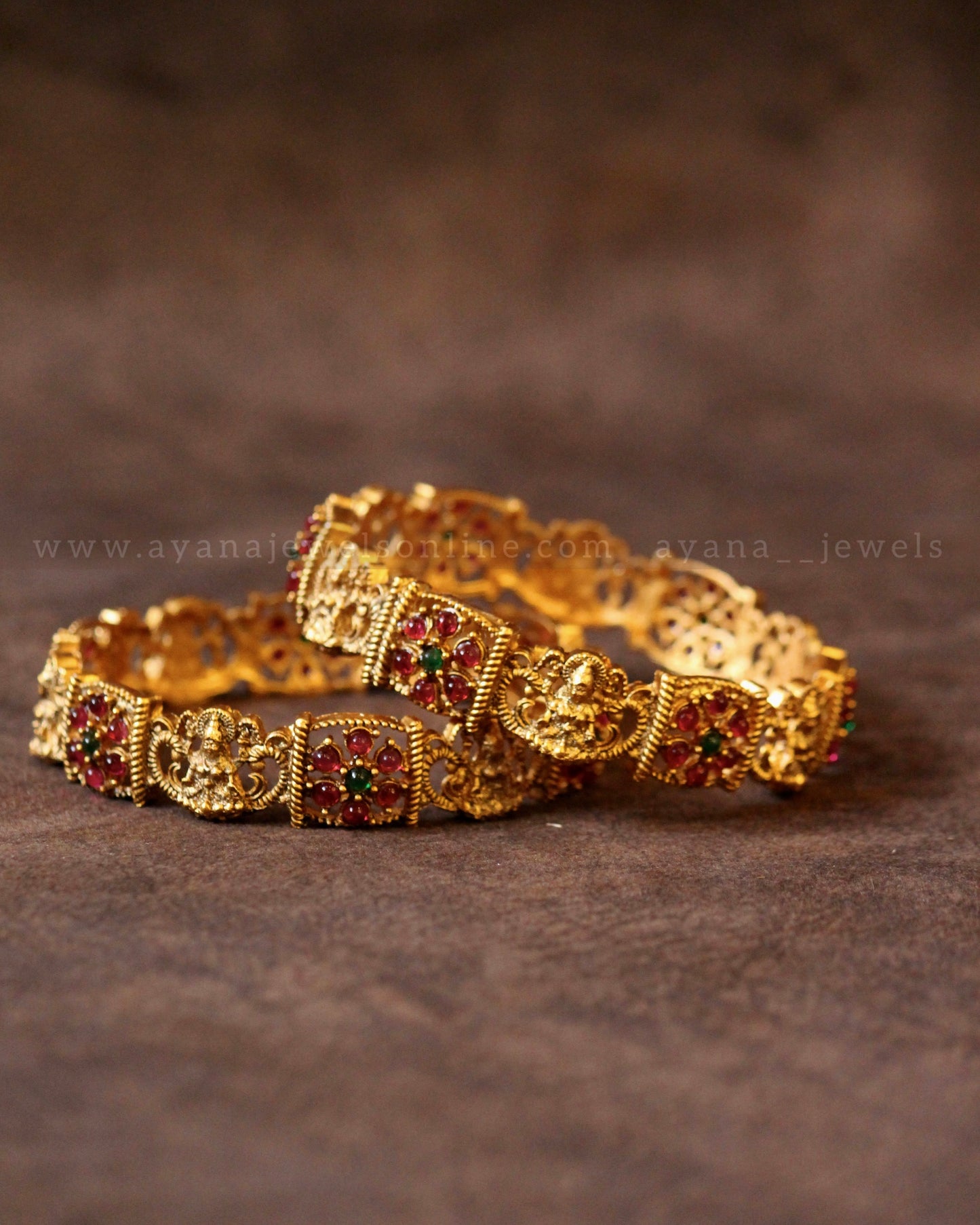 Devi Flower Bangle (Set of 2)