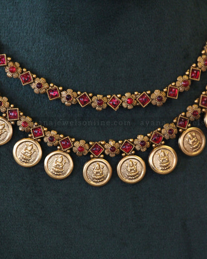 Double Layer Coin Necklace