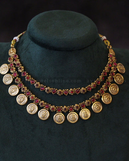Double Layer Coin Necklace