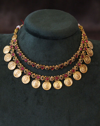 Double Layer Coin Necklace